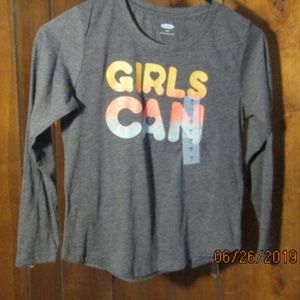Girls Can long sleeve tee